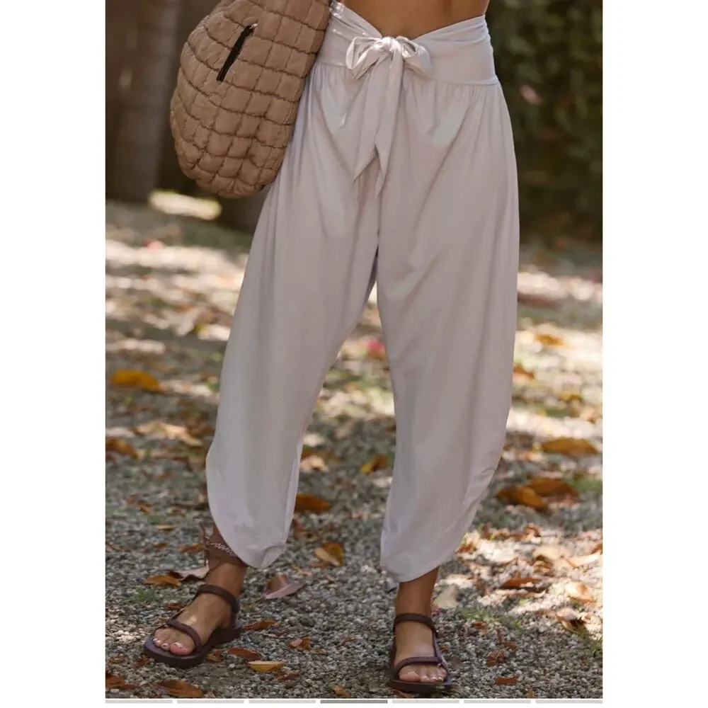 Free People FP Movement Retreat Yoga Pants - Tan, Size L